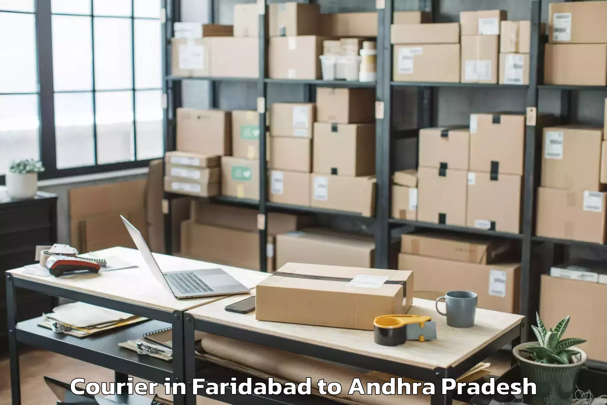 Leading Faridabad to Nuzvid Courier Provider